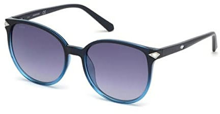 Swarovski Unisex SK0191 Sunglasses, Blue, L