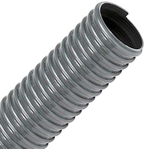 FLEXTUBE PVC-L 40mm, Länge 50m - leichter, hoch flexibler Saugschlauch, Spiralschlauch aus PVC, Schlauch für Wasser, Luft, Pulver, Sägemehl, Späne