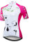 Maillot de vélo de montagne pour femme - Confortable - Séchage rapide, Motif chat Rose, Taille S