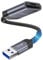 JSAUX USB 3.0 SD TF Kartenleser USB Card Reader Adapter TF SD Kartenleser 2 Slot Kartenlesegerät für SDXC, SDHC, MMC, RS-MMC, Micro SD-Grau
