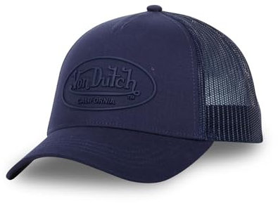 Von Dutch Kappe für Damen und Herren, Log, Trucker-Kappe, verstellbar, mit Snapback, blau, Einheitsgröße