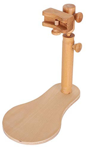 Cikonielf Stickerei Ständer Kreuzstichrahmen Ständer Verstellbarer rotierender hölzerner Stickrahmen Ringständer Kreuzstich Hoop Ring Rahmen