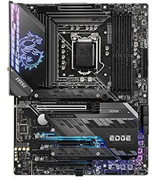 MSI MPG Z590 GAMING EDGE WIFI Placa Base ATX - Soporta Procesadores Intel Core 11th Gen, LGA 1200 - Mystic Light, 14 Duet Rail 75A VRM, DDR4 Boost (5333MHz/OC), PCIe 4.0 x16, M.2 Gen4/3 x4, Wi-Fi 6E