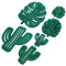 HERCHR Pot and Pan Protectors, 48Pcs Felt Pot Dividers, Non Slip Pan Separators, Cactus & Leaf Shapes, Green
