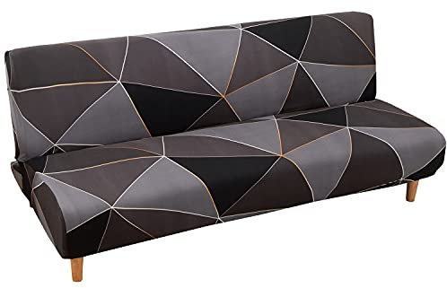 Meicynhoger Sofabezug ohne Armlehnen 3 Sitzer/2 Sitzer, Stretch Sofaüberwurf für Schlafsofa (L,J)