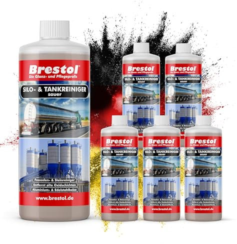 BRESTOL® Silo- & Tankreiniger sauer 6 Liter Konzentrat - Beize Edelstahlbeize Aluminiumbeize Fassadenreiniger Steinreiniger Aluminium Aktivator