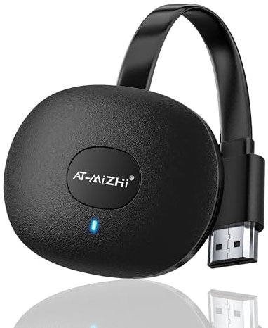 4K Wireless HDMI Dongle, AT-Mizhi Display HDMI Screen Mirroring Display WiFi HDMI Connector Unterstützt/DLNA/Airplay für Android/i-OS/Windows/Mac OS/HDTV/Monitor/Projekt
