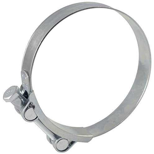 AERZETIX - C63720 - Collier de serrage à tourillon 115-130 mm - largeur de la bande 24 mm - en acier - couleur argent - fluides clé plate tuyaux gaines ventilation