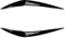 Lodokdre GläNzend Schwarz Scheinwerfer Augenbrauen Augenlider Abdeckung Wimpern Scheinwerfer Lampe Aufkleber für 1Er F20 118I 120I 15-19