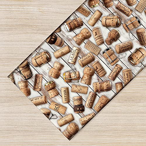 Il Gruppone Passione Casa Tappeto Cucina Antiscivolo Made in Italy Passatoia Antimacchia Multiuso Corridoio Soggiorno Lavabile in Lavatrice - 107 Sughero - 50x250cm