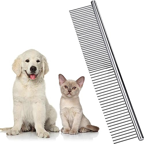 Hundekämme zur Fellpflege, Metall-Katzenkamm zum Entfernen von Verfilzungen und Knoten, professionelles Pflegewerkzeug für langhaarige Hunde, Katzen und andere Haustiere
