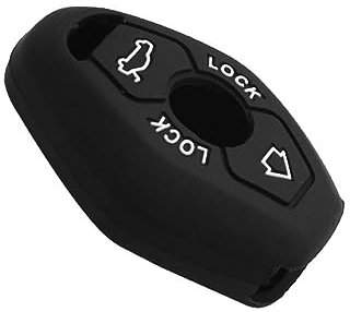 Unifizz 2 Tasten Auto Silikon Fernbedienung Schlüssel Hülle Schutzhülle für BMW Schwarz