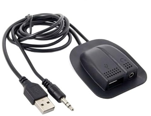 CY Sac à dos USB, câble de chargement et câble audio 3,5 mm pratique pratique en plein air voyage camping externe pour chargeur