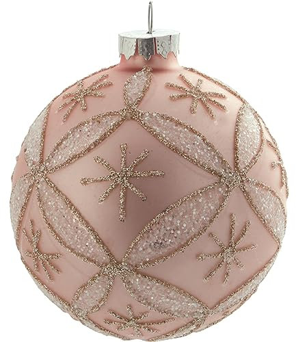 GreenGate Inge-Marie Weihnachtskugel pink Glitter 8cm