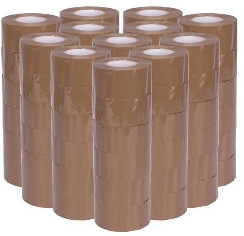 verpacking High Tack Packband PP Braun 48 mm x 150 m Paketklebeband Verpackungsklebeband Verschlussband (72 Rollen)