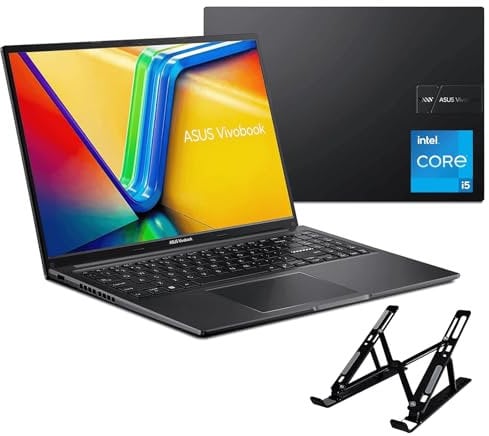 ASUS Vivobook 16 WUXGA Laptop for Business and Student - CPU i5 1235U(Beats i7-1195G7), 10-Cores, 16GB RAM, 1TB SSD, HDMI, 10H Long Battery Life, Windows 11 Home, Bundle with Laptop Stand