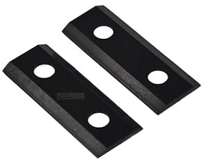 2 X Wendemesser kompatibel mit ATIKA AMA 2500; AMF 2500, 2800; MHA 2800, MHD 2800 Häcksler