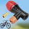 SLTAXAR Inflador Co2 Bicicleta Carretera Inflador Co2 Bicicleta MTB Compatible con Válvula Presta Schrader para Bolas/Bicicletas de Montaña 54 * 50mm Pequeño y Ligero