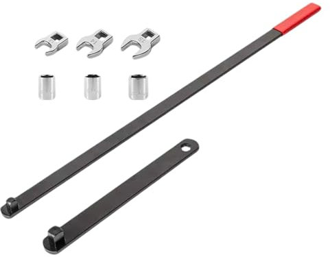 Ronyme Herramienta de Ajuste de Llave tensora de Correa, Llave de polea tensora Resistente, Herramienta de reparación Universal para Accesorios de vehículos