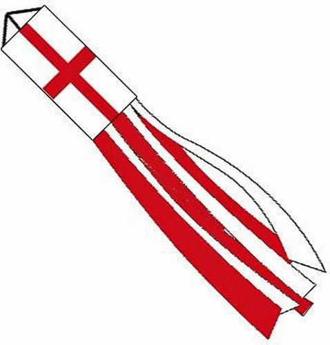 Flagseller St George tube tubetails windsock 60