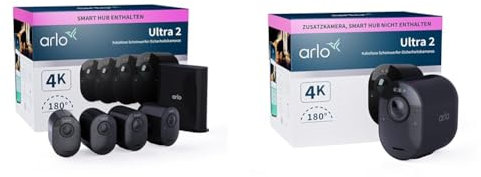 Arlo Ultra 2 Überwachungskamera Aussen WLAN, Kabellos & Ultra 2 Überwachungskamera Aussen WLAN, Kabellos, 4K UHD Qualitätsprodukt