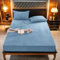 Gezu Flauschige Plüsch Spannbettlaken 160x200cm Pastell Blau Hellblau Fleece Flanell Cashmere Touch Spannbetttuch Winter Kuschelig Bettlaken für 25 bis 30cm Matraze