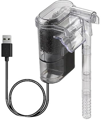 Bomba de filtro de acuario,Bomba de filtro externo de acuario,Filtro de tanque de tortugas y peces - Filtros silenciosos para peceras, filtro de acuario suspendido, filtro USB para peceras y tortugas,