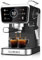 KB ELEMENTS Máquina portafiltros, función automática de espuma de leche, función Espresso Freddo, 20 bares, cafetera espresso con depósito de leche, función de café caliente y frío, color negro