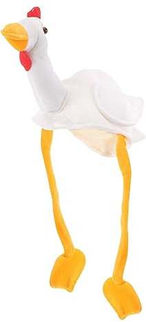 Beavorty Kuschelige Tiermütze Lustige Küken Mütze Fotorequisit für Rollenspiele Kostümpartys Feiern Hochwertige Langlebige Dekorative Kopfbedeckung für Unvergessliche mit Familie Freunden