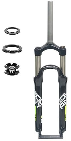 NHPJFDC 24 Inch Folding Bike Suspension Forks BMX Travel 90mm 28.6mm Threadless Straight Tube MTB QR 9mm Manual Lockout Disc Brake Front Forks (Color : D, Size : 24inch)