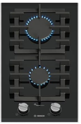 Serie 8 PRB3A6I40 - Piano cottura Domino, a gas, 30 cm, in vetroceramica, colore: Nero