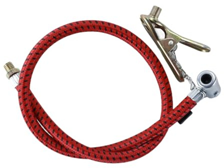 Ausi Hose for Foot and Hand Air Pump, Bicycle Pump and Accessories，Red