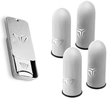 JYXNU 4 Pezzi Finger Sleeves Gaming Traspiranti e Anti-Sudore Manicotti per Dita Gaming Sensibili al Tocco e Antiscivolo Maniche per Dita da Gioco