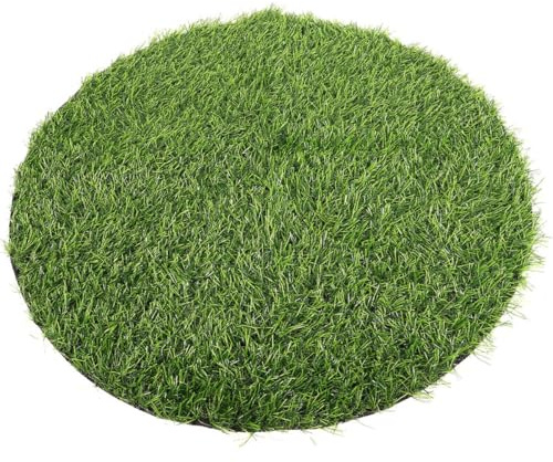 LAPYAPPE Tapete Flexible y Cómodo Redondo de Césped Artificial de Goma Verde sin Mantenimiento, Adecuado para de Mesas de Picnic al Aire Libre y Comedor