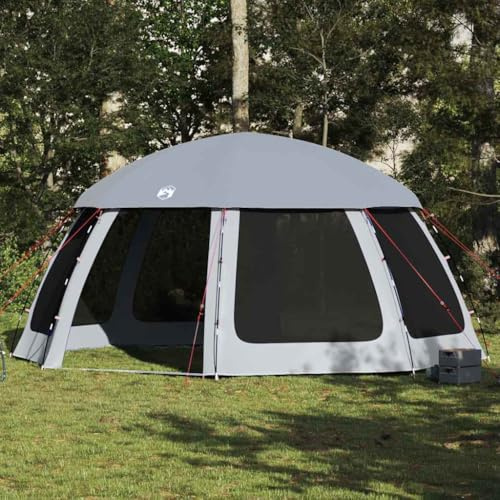 Basinlix Tienda de campaña para piscina con toldo extraíble y paredes de red, color azul celeste 510 x 510 x poliéster impermeable con revestimiento de poliuretano, incluye lona de suelo, fácil de