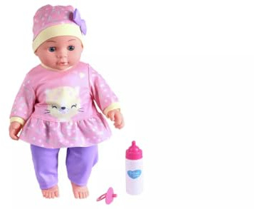 Chad Valley Interactive Lily Doll - Pink & Purple (15inch/40cm)