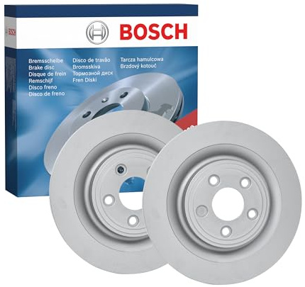 Bosch BD1473 Brake Disc Set - 326 mm - Rear Axle - 1 Set of 2 Discs | Vented High-Carbon Discs - ECE-R90 Certified - Great Cooling and Noise Suppression, Advanced Corrosion protected
