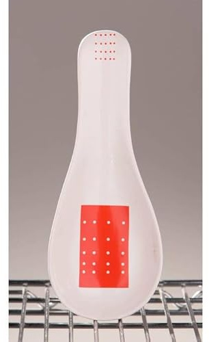 Premier Housewares Stylish Red Tag Spoon Rest | Practical Design Utensil Rest For Kitchen | Durable Spoon Rest For Cooking | Ceramic Build Kitchen Spoon Rest For Utensils