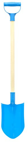 Toyrific Super Spade 78cm Wooden Shaft Digger ~ Plastic spade beach toy, sand toy, garden spade (Blue)