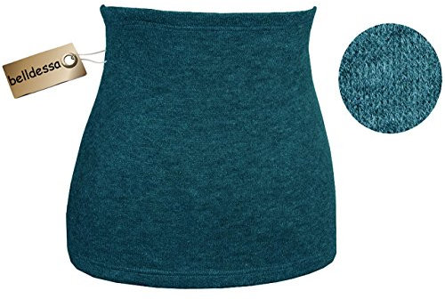 alles-meine.de GmbH Angora Wolle - türkis/Petrol blau - Nierenwärmer/Bauchwärmer/Rückenwärmer - Größe: Kinder 7-10 Jahre - ideal auch für Blasenentzündung und Hexenschuss /..