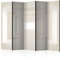 decomonkey Paravent Raumteiler Innen 3D Effect 225x172 cm 5 Teilig Einseitig Room Divider Wall Raumteiler Stehend Trennwand Sichtschutz Spanische Wand Sichtschutzwand Wohnzimmer Holz Tunnel