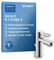 Duravit B.2 Waschtischarmatur, Größe S (Auslauf Höhe 92 mm), Wasserhahn Bad mit Zugstangen-Ablaufgarnitur, Waschbecken Armatur mit Keramikkartusche, Chrom