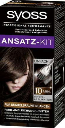 Syoss Ansatz-Kit für dunkelbraune Nuancen Haarfarbe professional Performance 22 ml 1-er pack