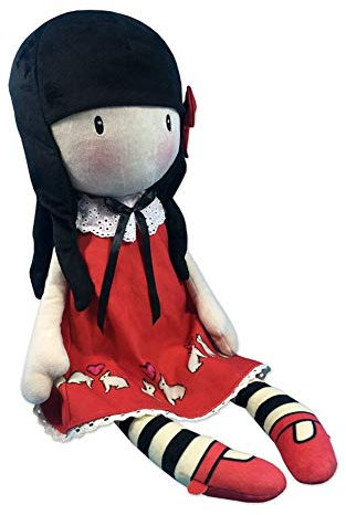 CYP Brands Gorjuss Time to Fly Stoffpuppe, weich und hautfreundlich, Rosa, 65 cm
