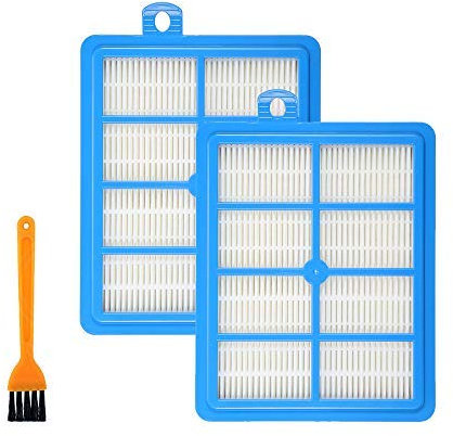 - Lot de 2 filtres HEPA H13 avec brosse de nettoyage pour aspirateur ELECTROLUX