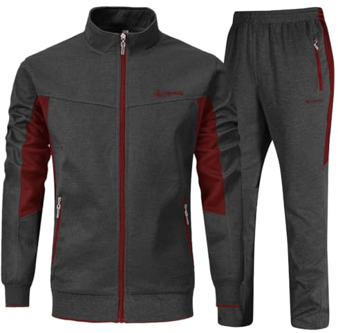 Ysento Trainingsanzüge für Herren, 2-teiliges Set, Jogginganzüge