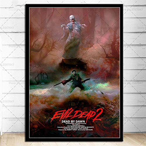 Bilder,Poster,Kunstdrucke,Kunstplakat, The Evil Dead Klassischer Horrorfilm Leinwandmalerei Retro Wandbilder Drucke, Für Wohnzimmer Home Decor, Poster Vintage Film,Wanddeko_40X60Cm