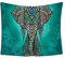 TYUTYU Mandala Tapestry Wand hängen Himmelsmauer Tapissiry Hippie Wand Teppiche Beach Pad Wurf Teppich Reise Matratze (Color : Light Green, Size : 95x73cm)