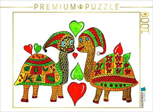 CALVENDO Puzzle Verliebte Schildkröten | 1000 Teile Lege-Größe 64 x 48 cm Foto-Puzzle für glückliche Stunden