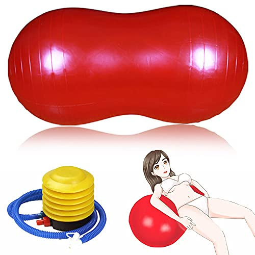 OnundOn Yoga Ball Sex Lendenkissen Sex-Kissen Sofa Aufblasbares Sex Reisekissen für Paare Pumpe enthalten (55 * 100cm)